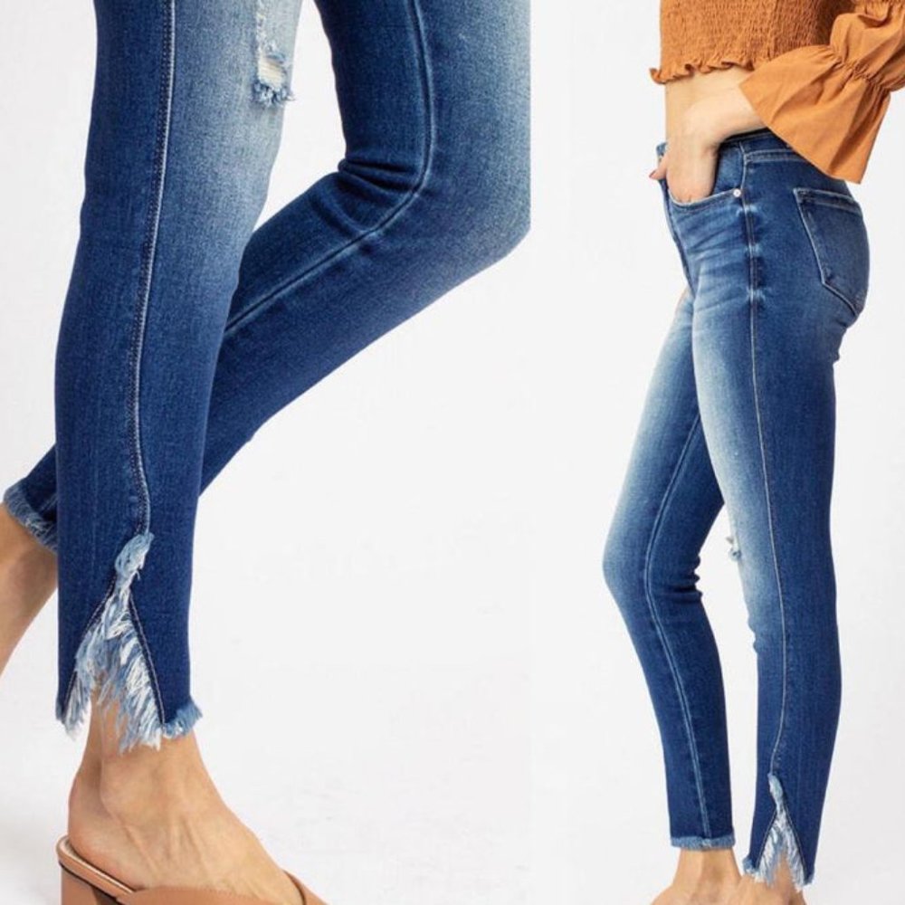 KanCan | High-Rise Ankle Skinny Jeans | Medium Wash | 13/30